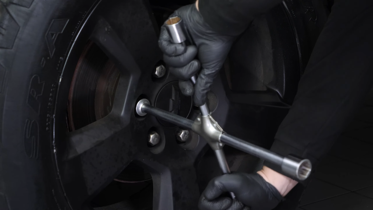 Put the vehicle back on the ground