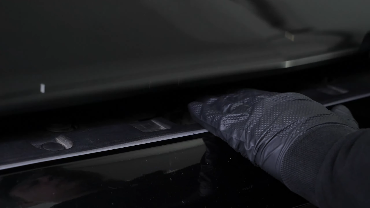 Open the brake fluid reservoir