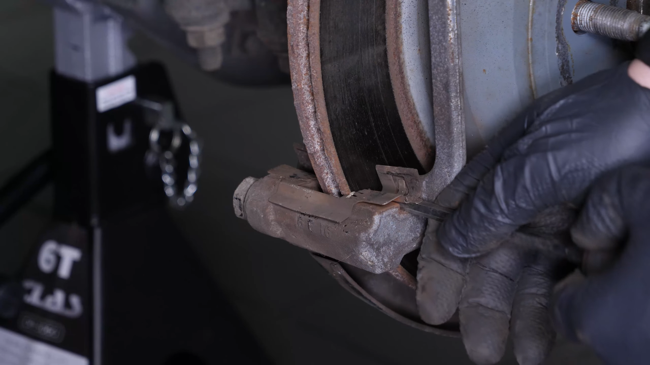 Remove the brake pads