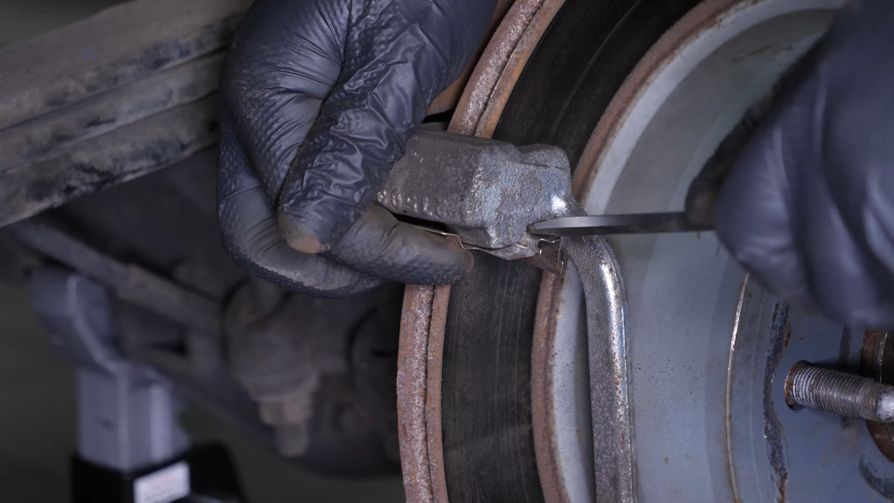 Remove the brake pads