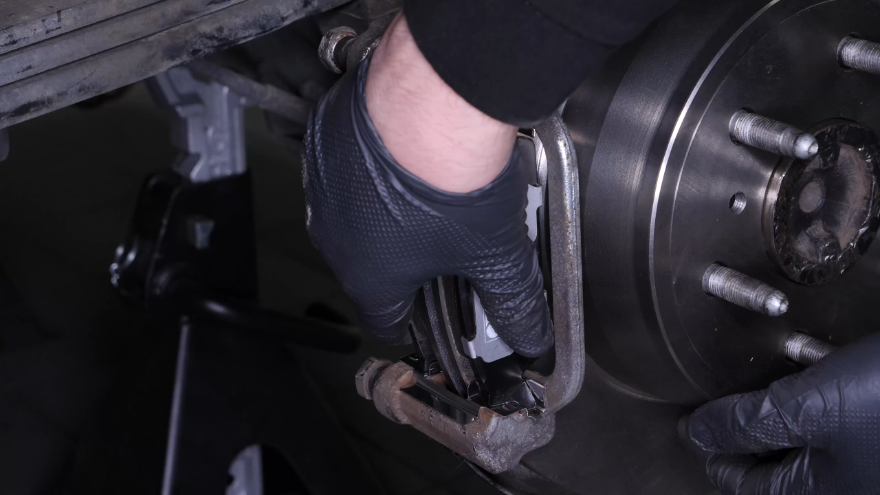 Place the new brake pads