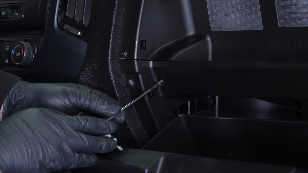 Reassemble the glove box