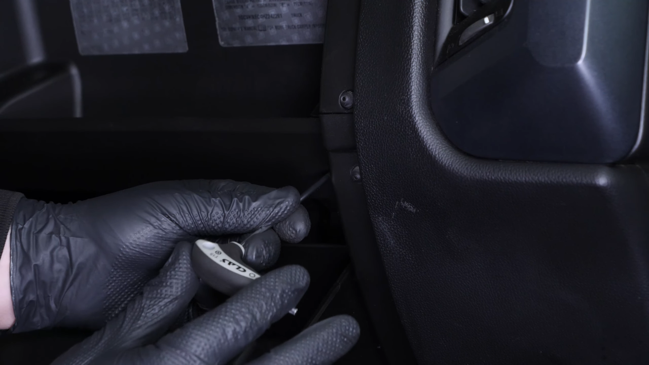 Reassemble the glove box