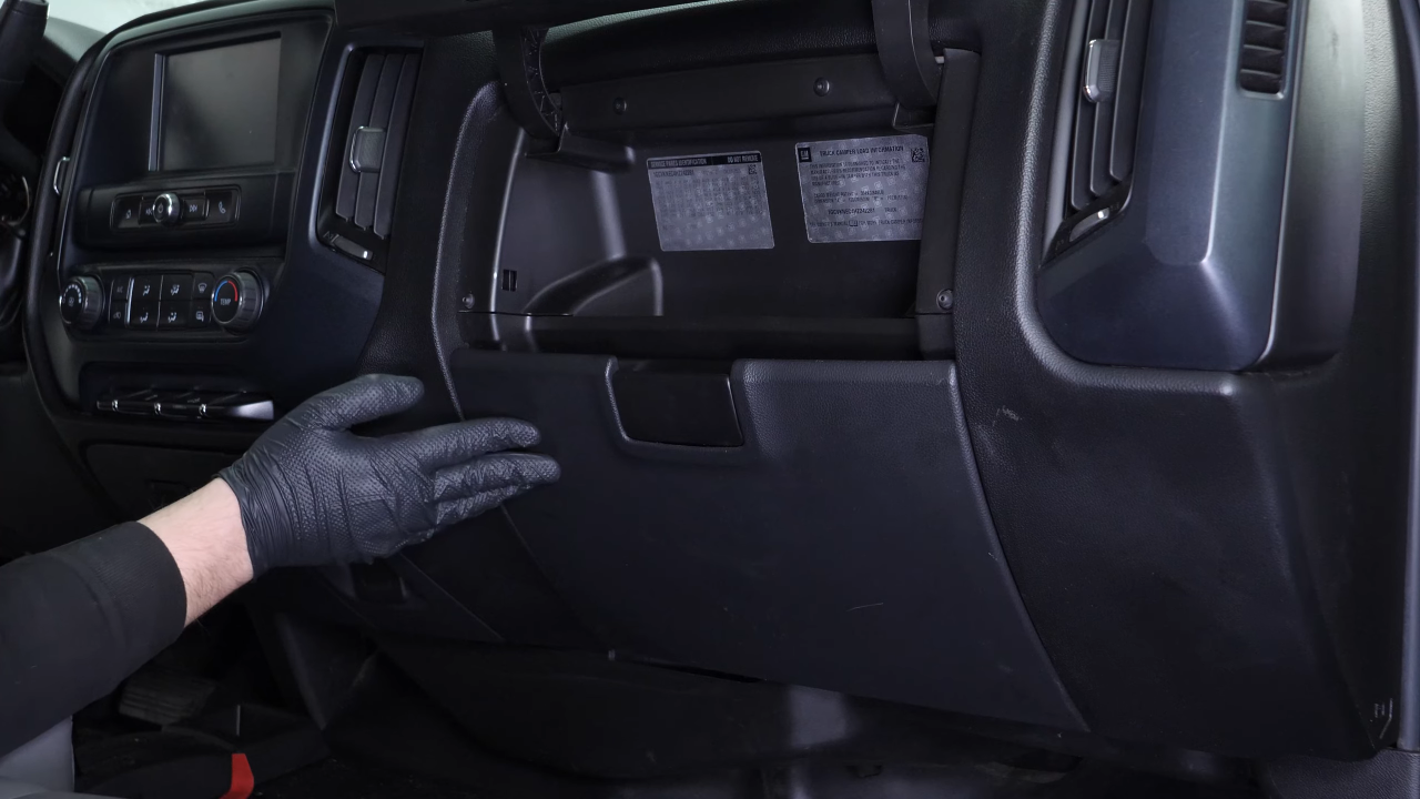 Reassemble the glove box