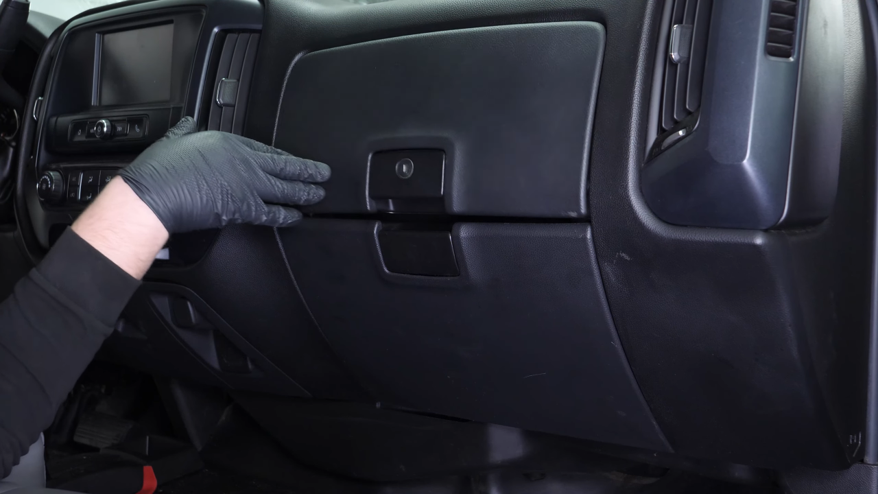 Reassemble the glove box