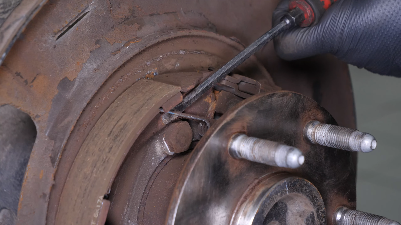 Remove the brake shoes