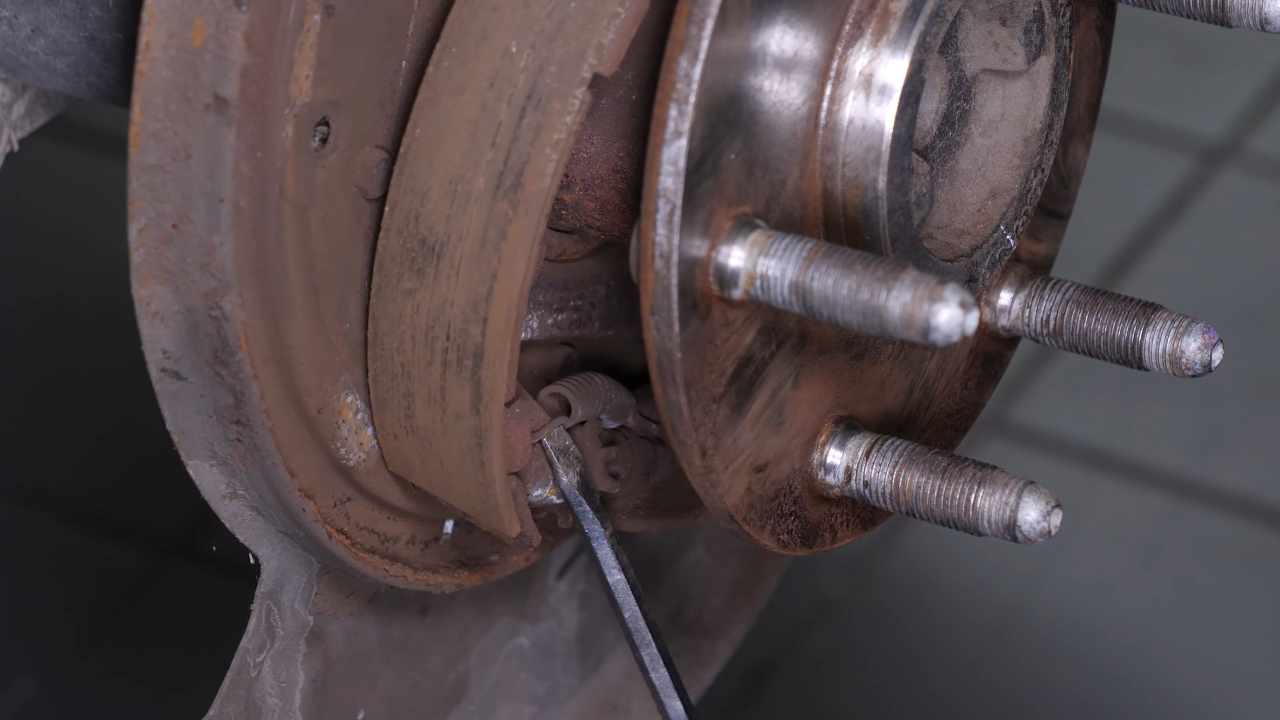 Remove the brake shoes