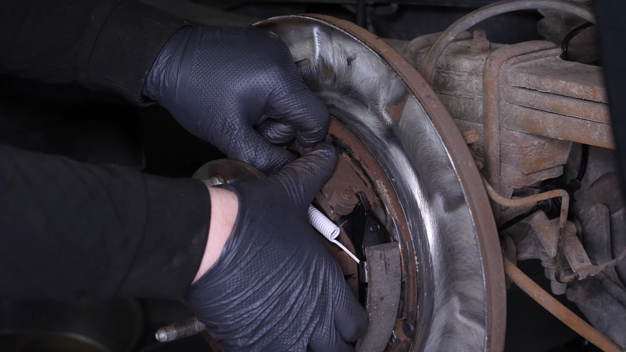 Install the new brake shoes