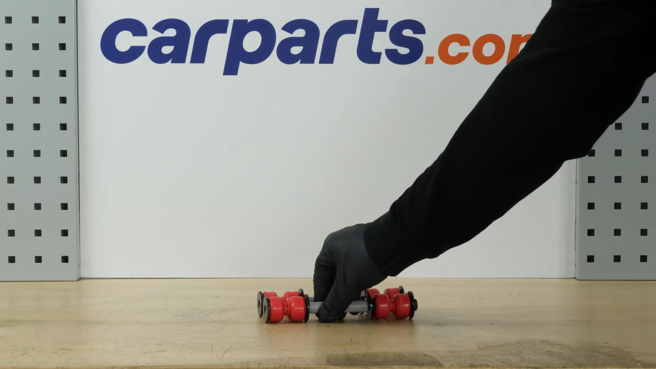 Install the new sway bar end link