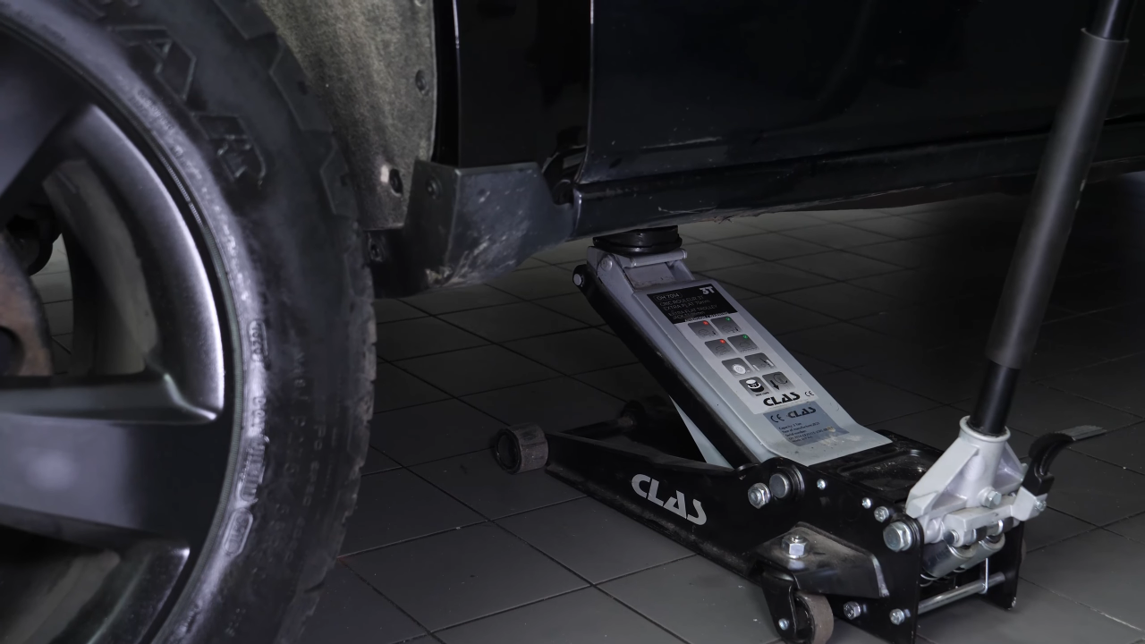 Put the vehicle back on the ground