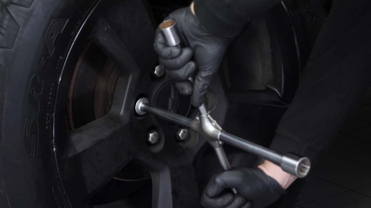 Put the vehicle back on the ground