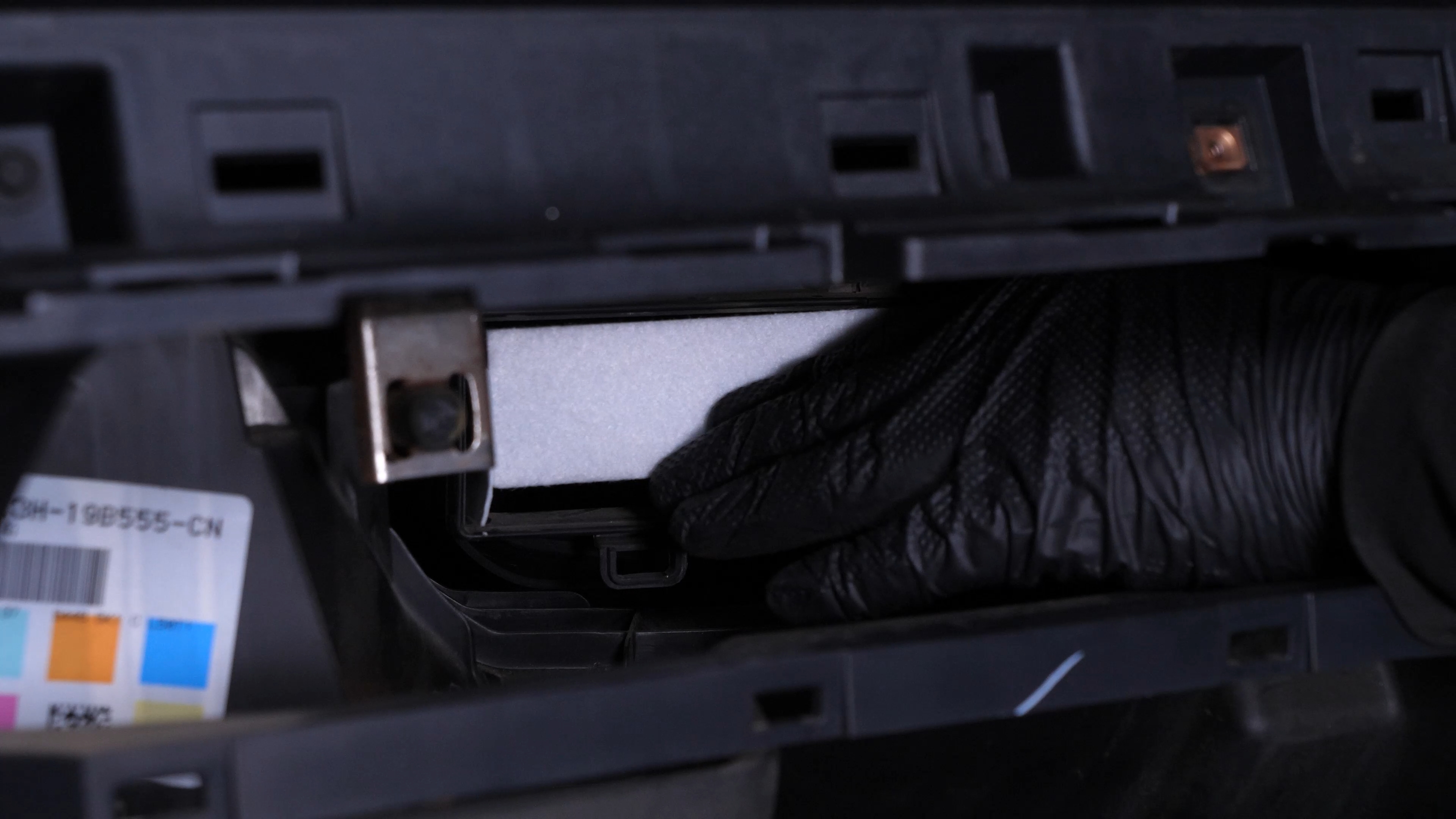 Install the new filter