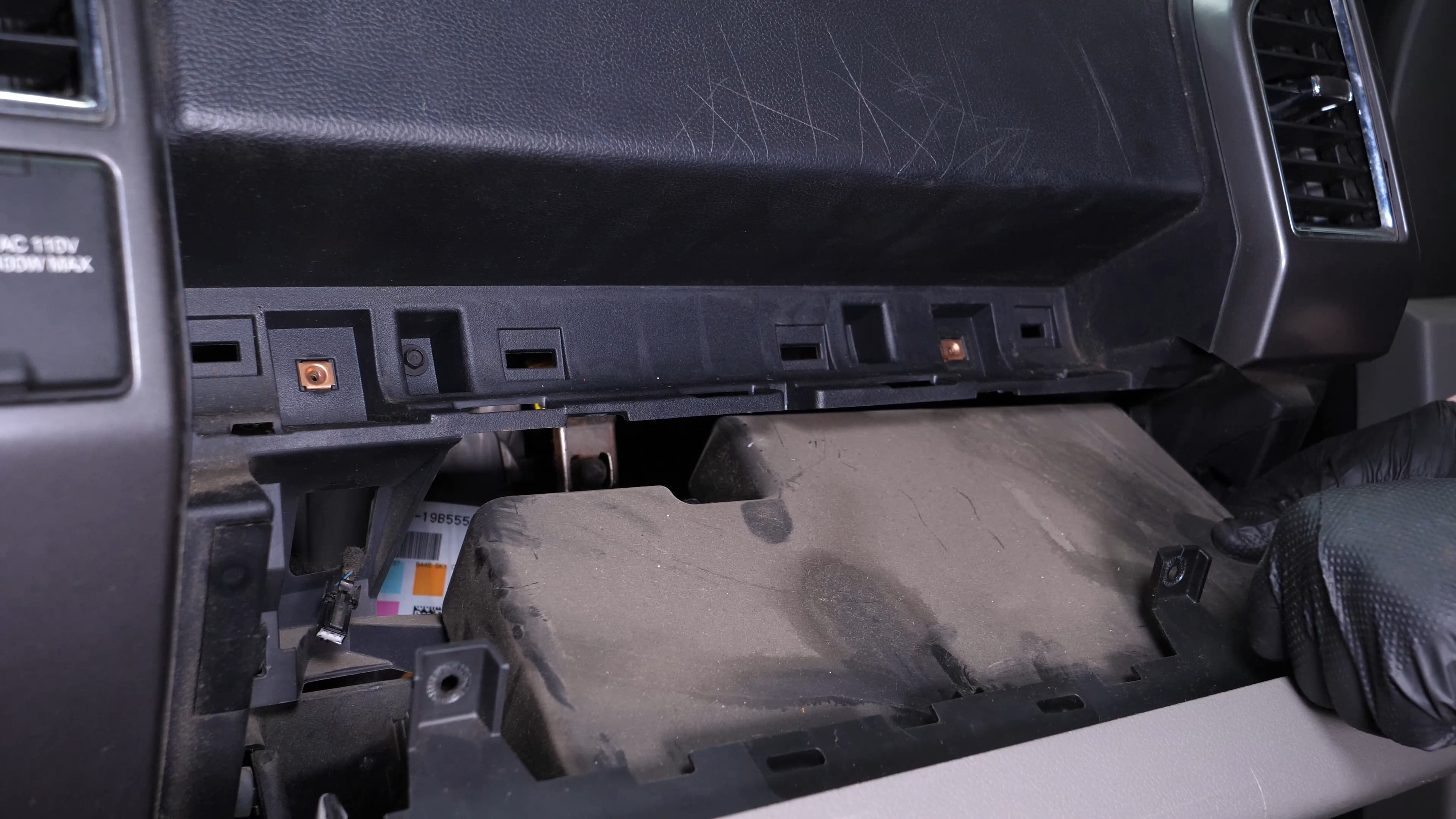 Reassemble the glove box
