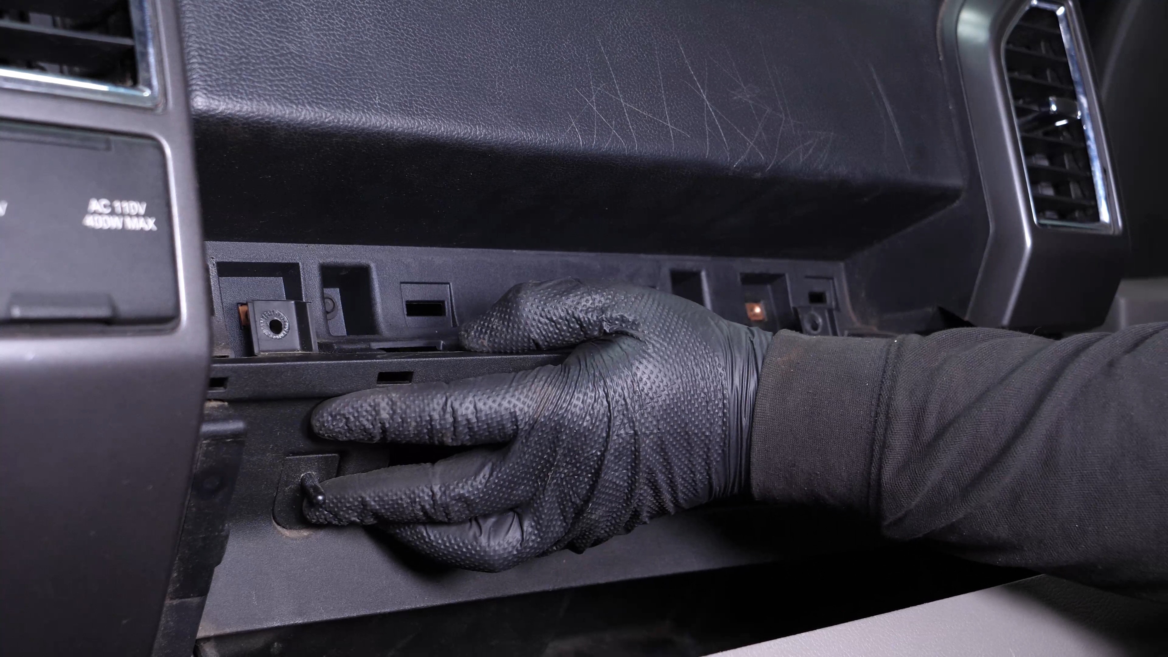 Reassemble the glove box
