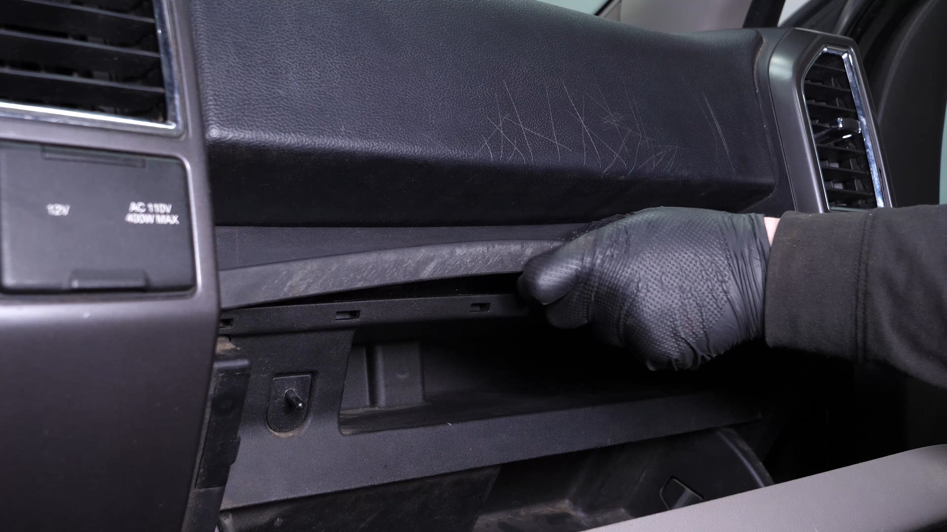 Reassemble the glove box