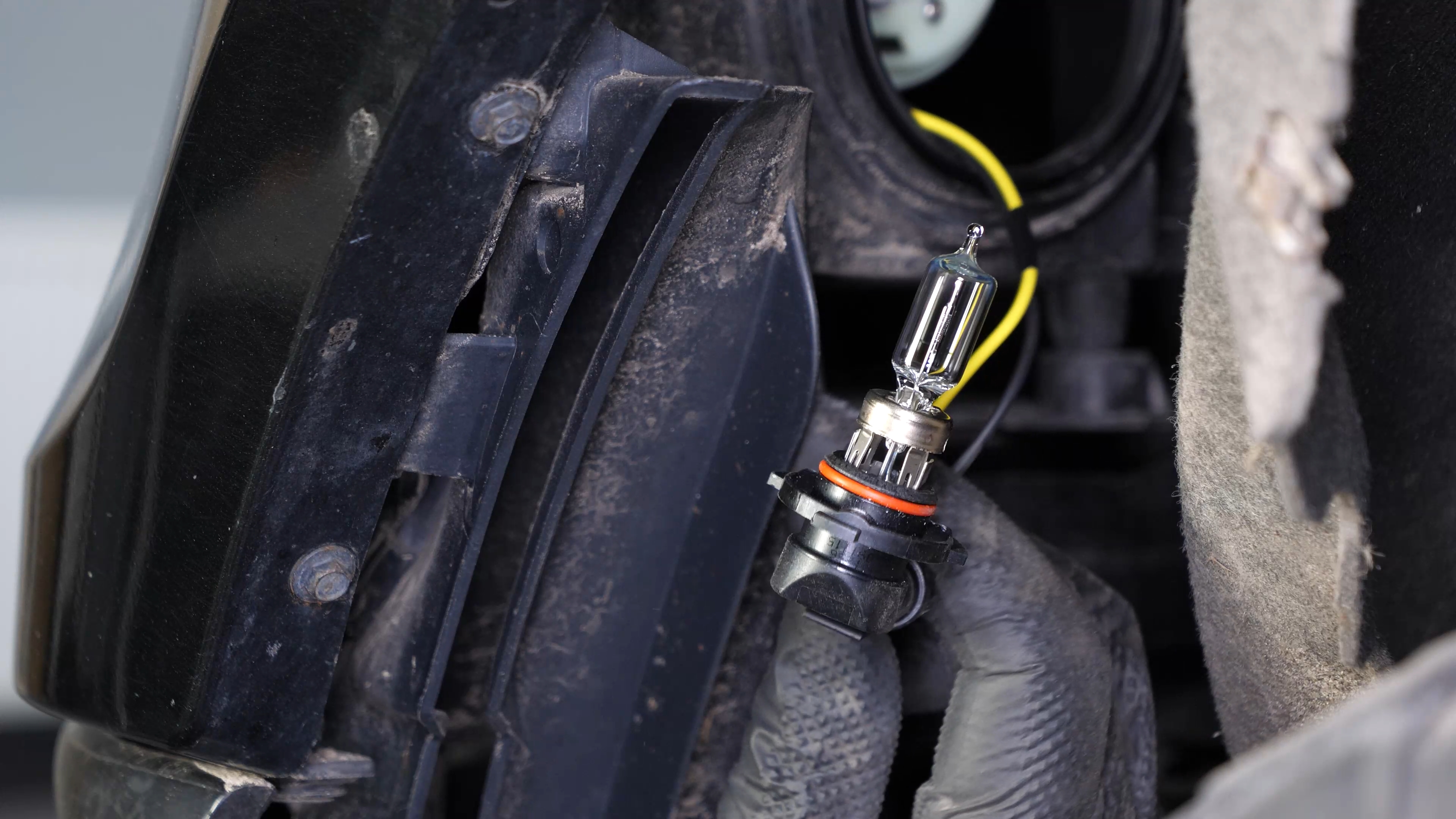 Replace the high beam bulb