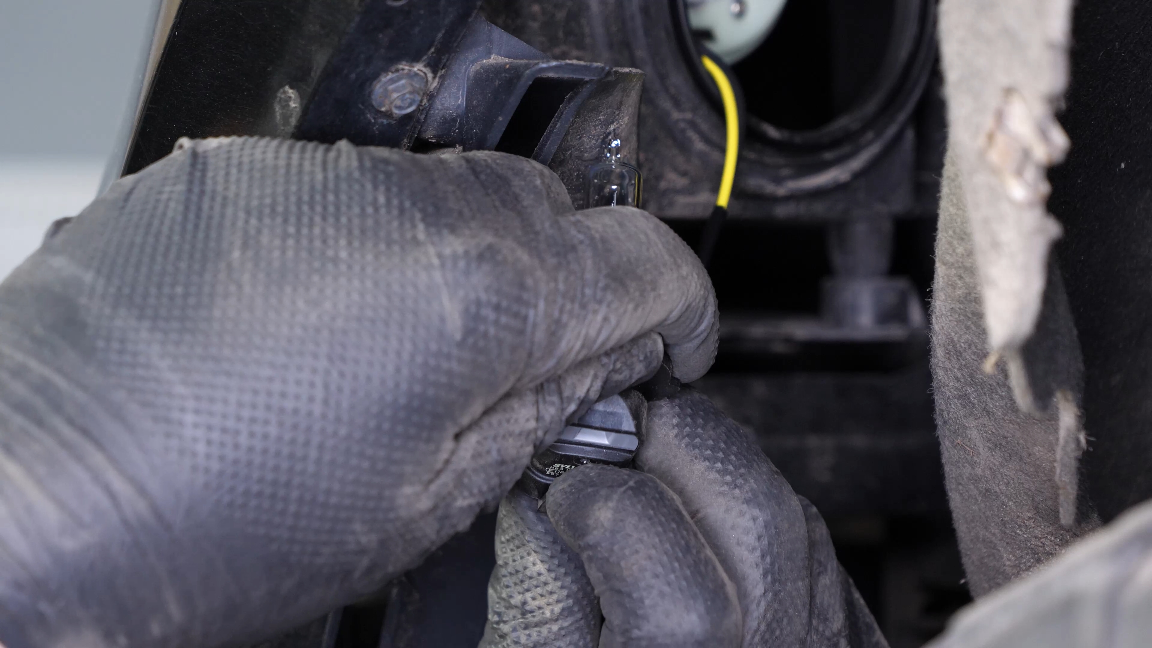 Replace the high beam bulb