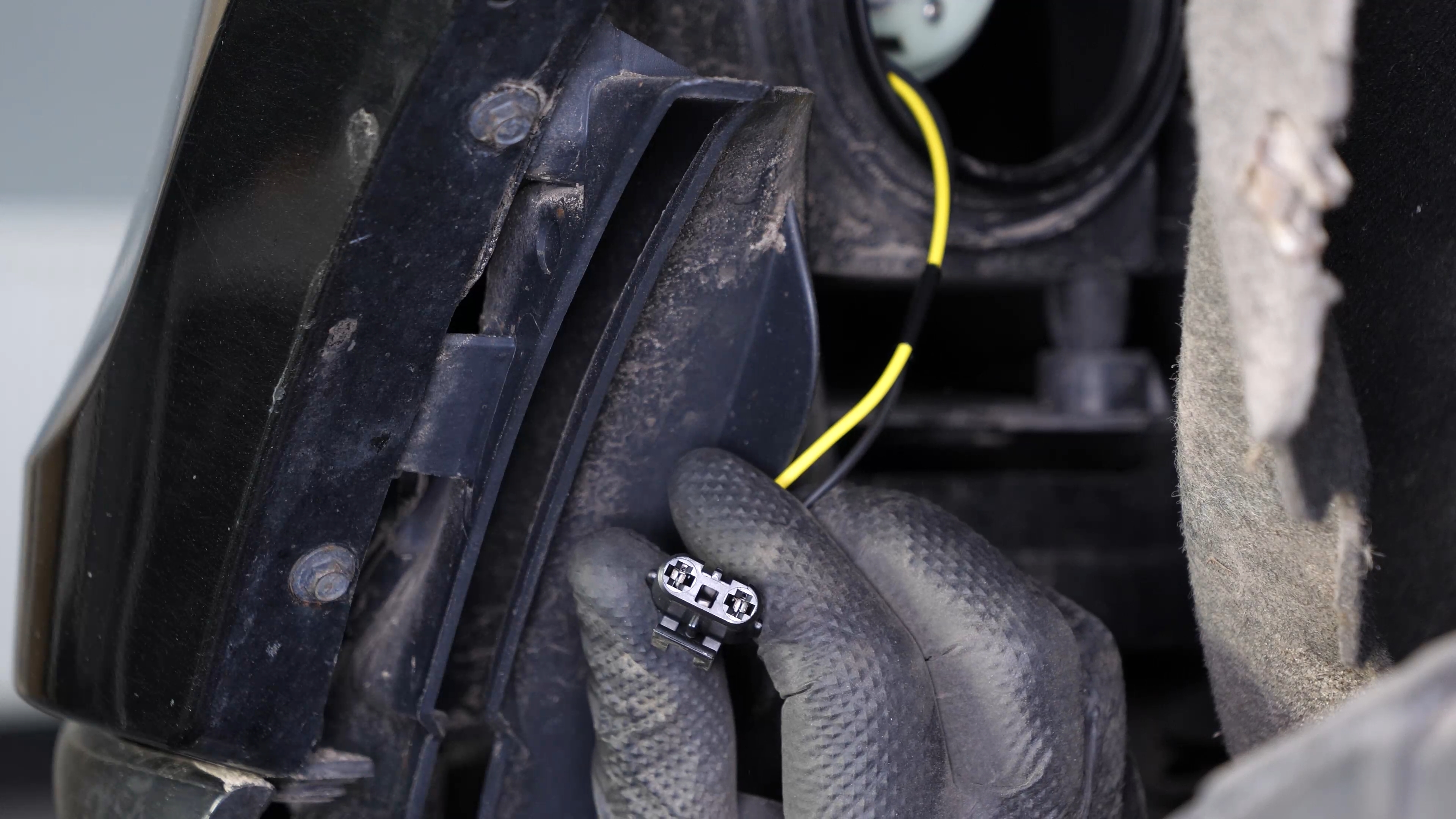 Replace the high beam bulb