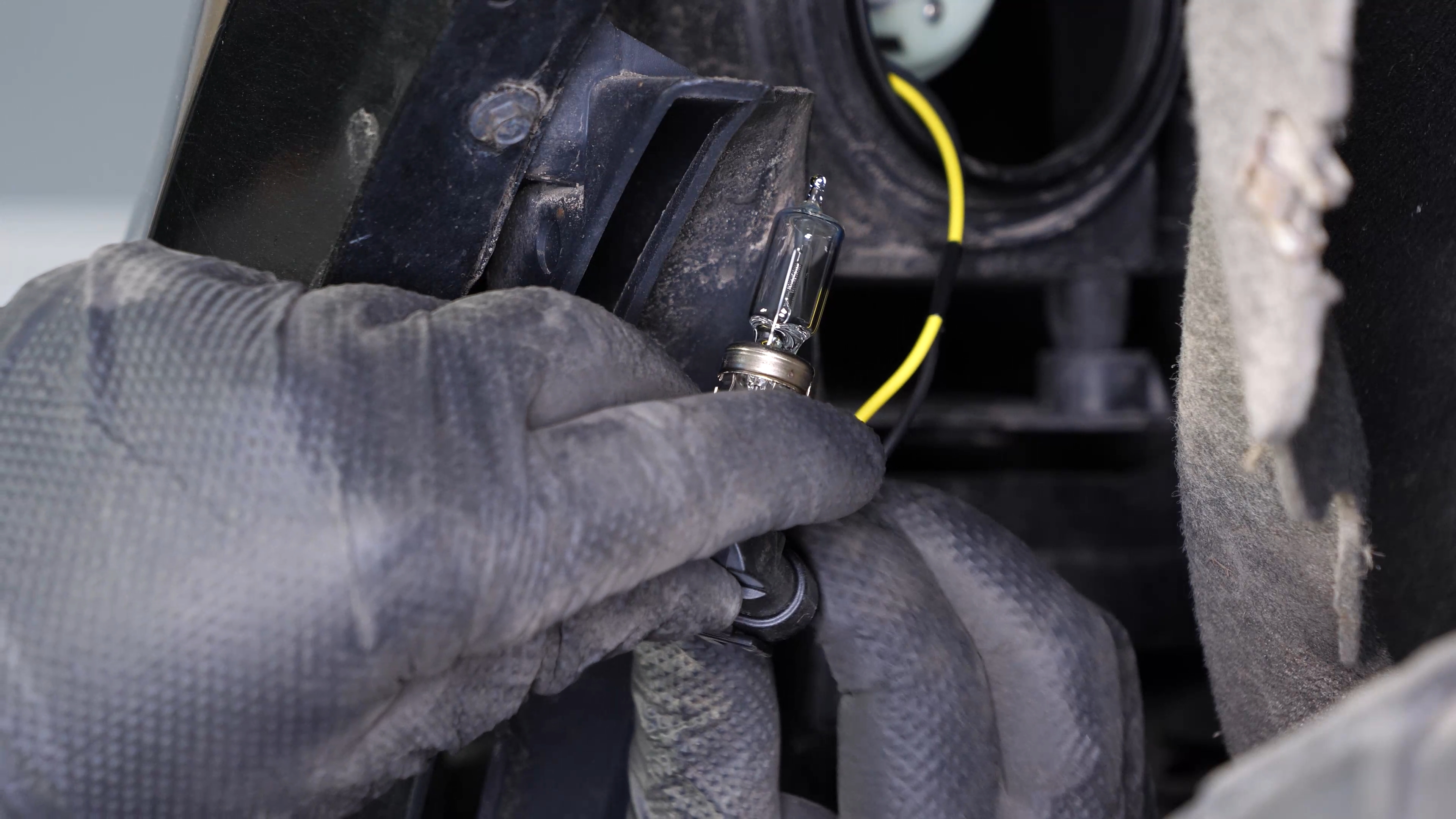 Replace the high beam bulb