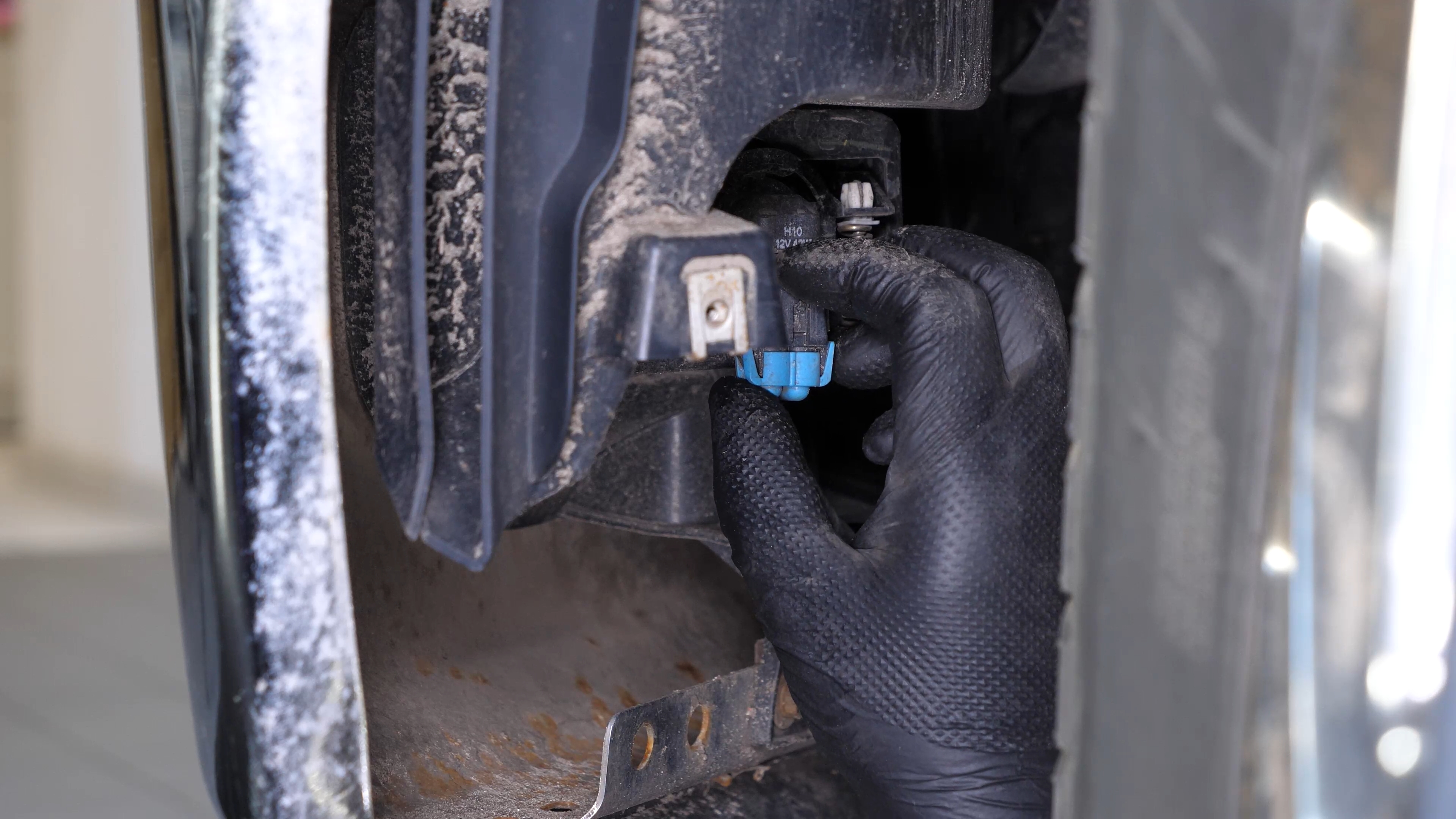 Replace fog light bulb
