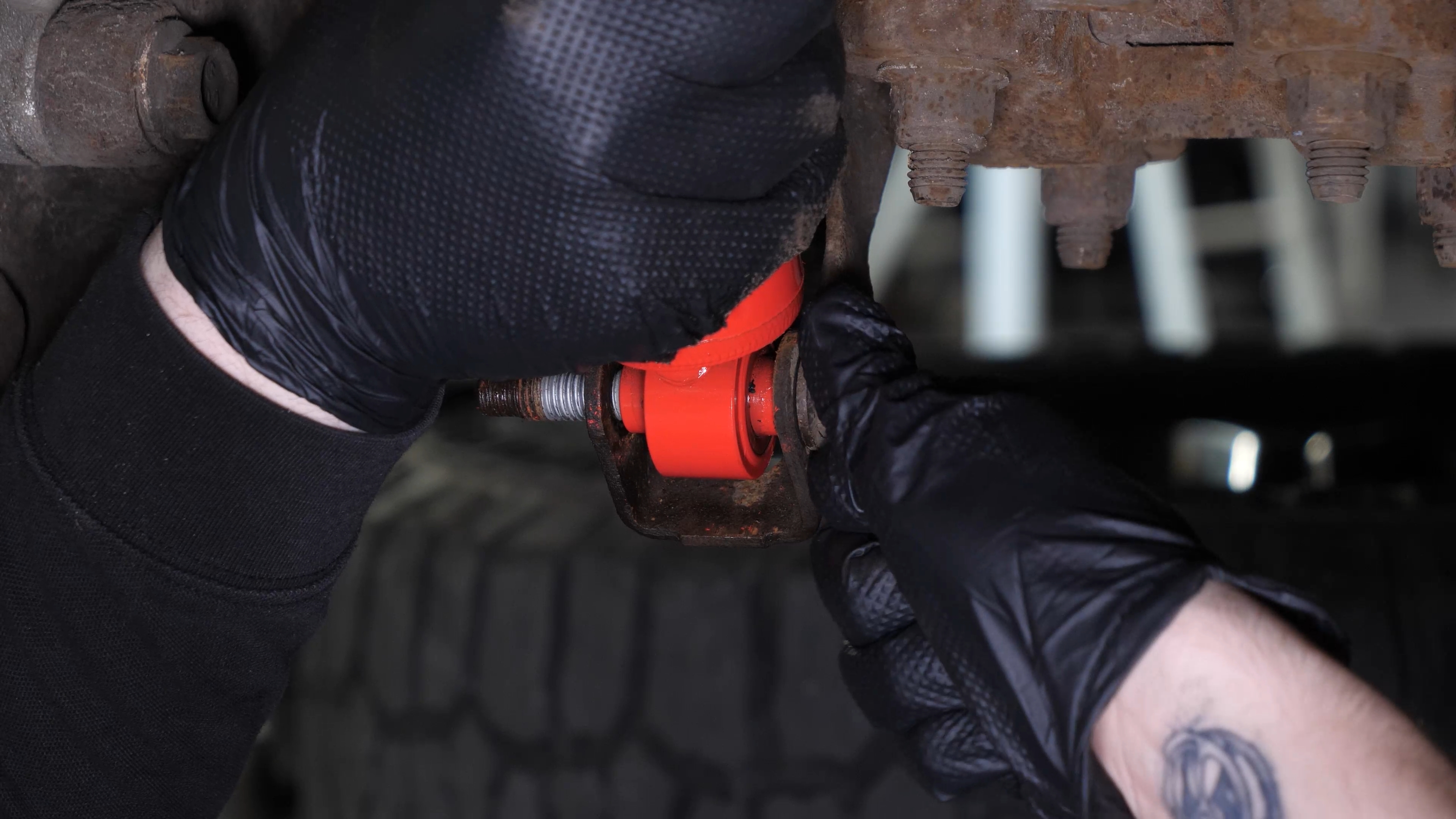 Install the new shock