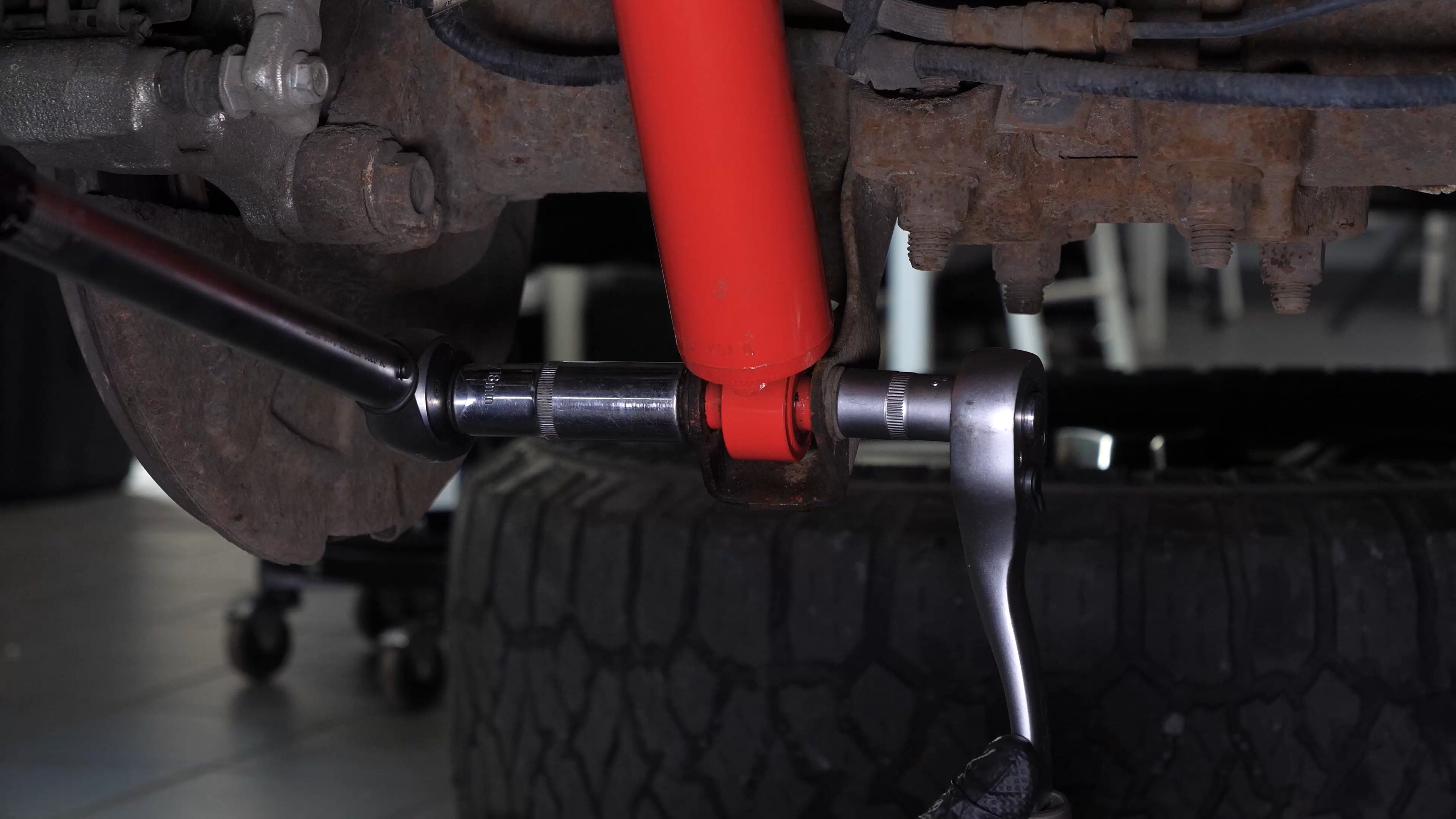 Install the new shock