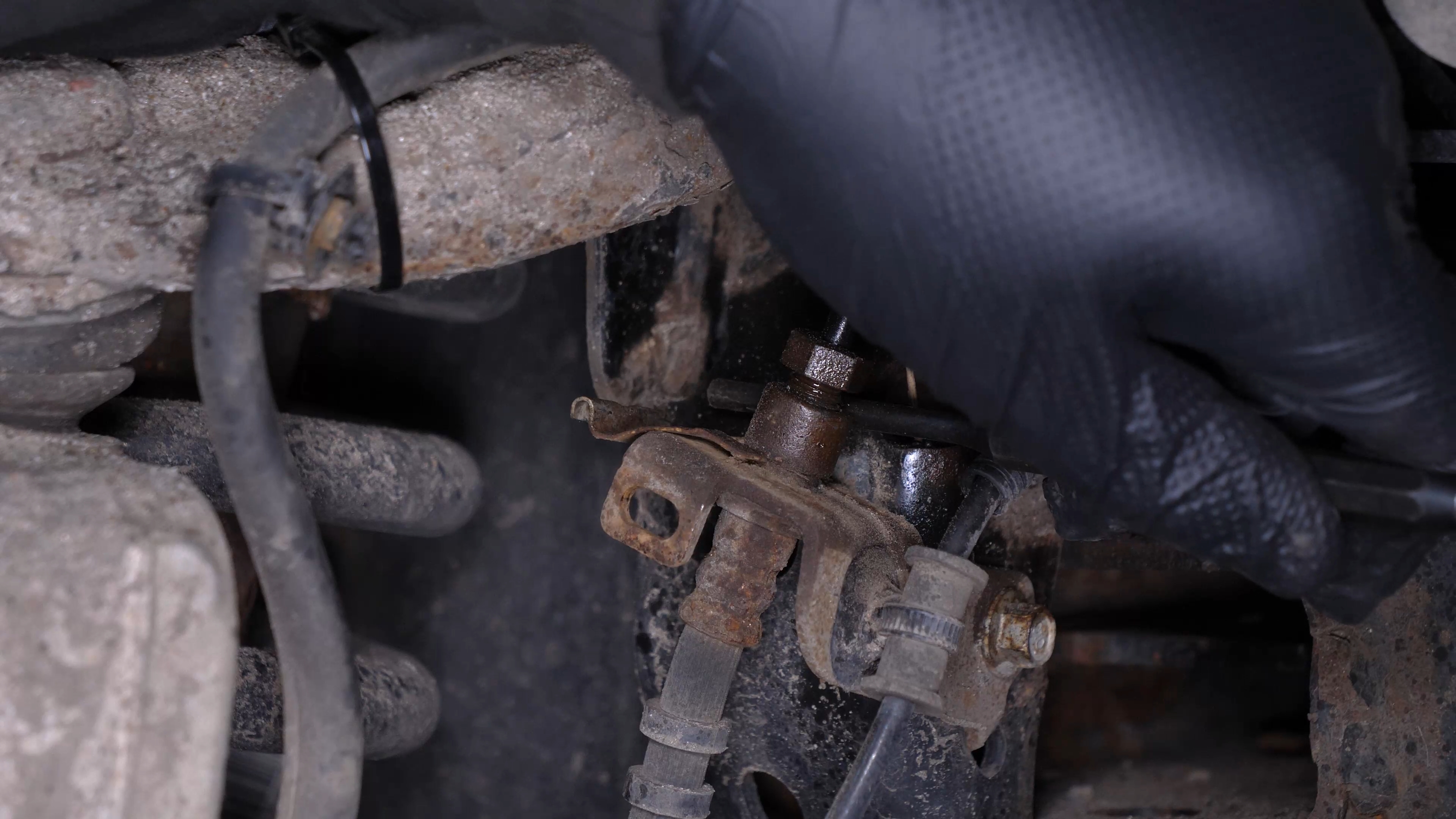 Remove the brake hose