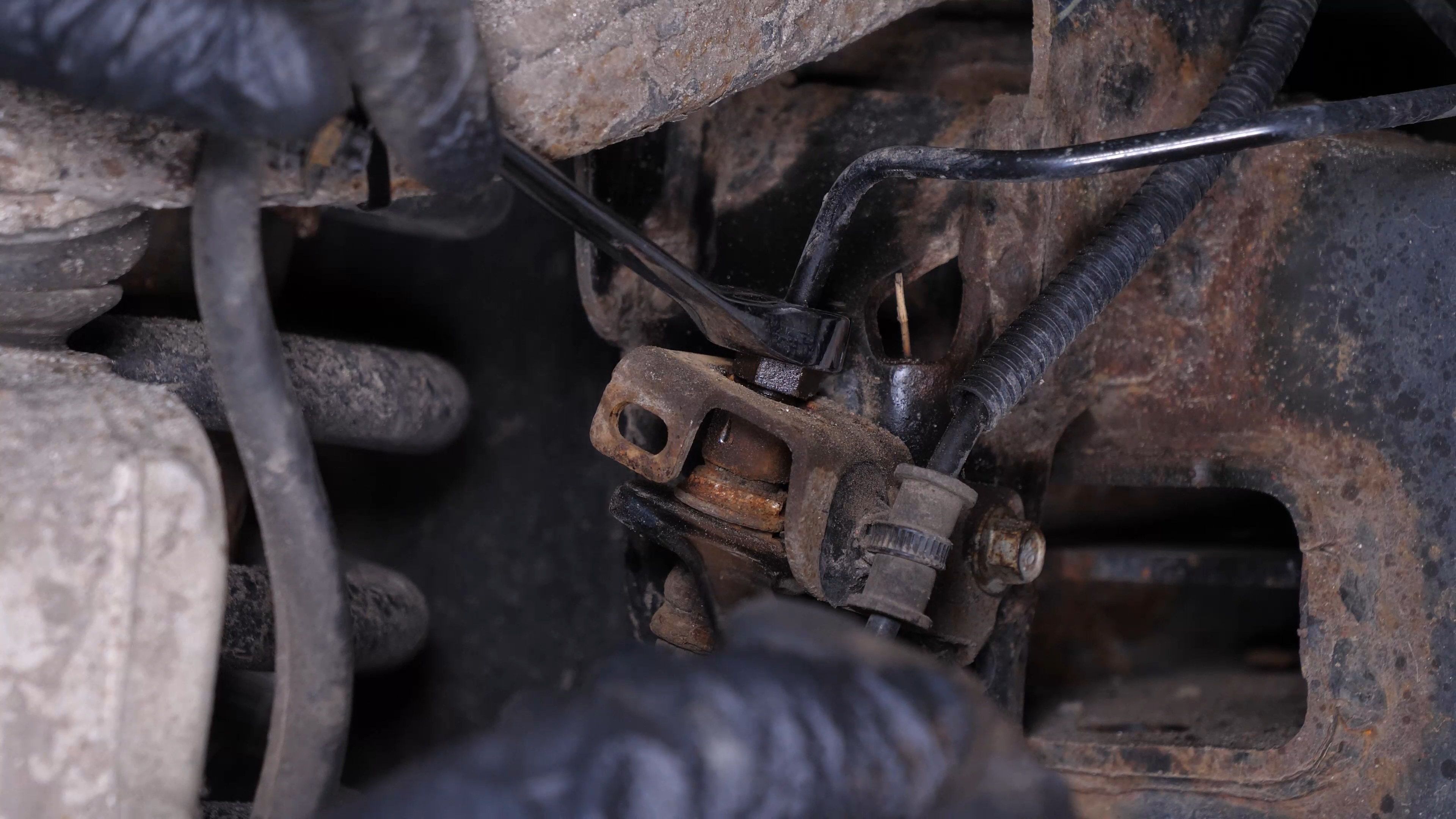 Remove the brake hose