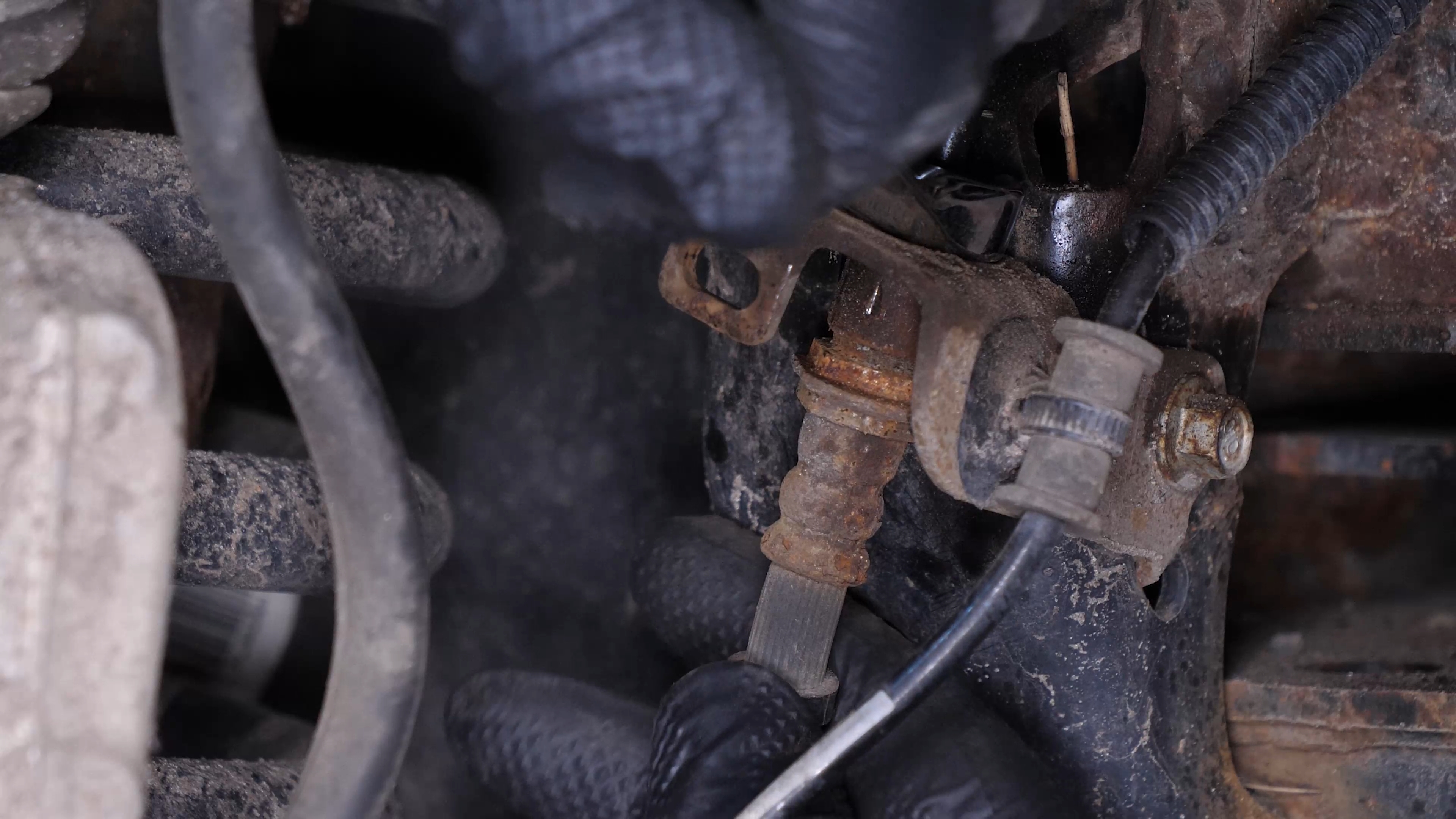 Remove the brake hose