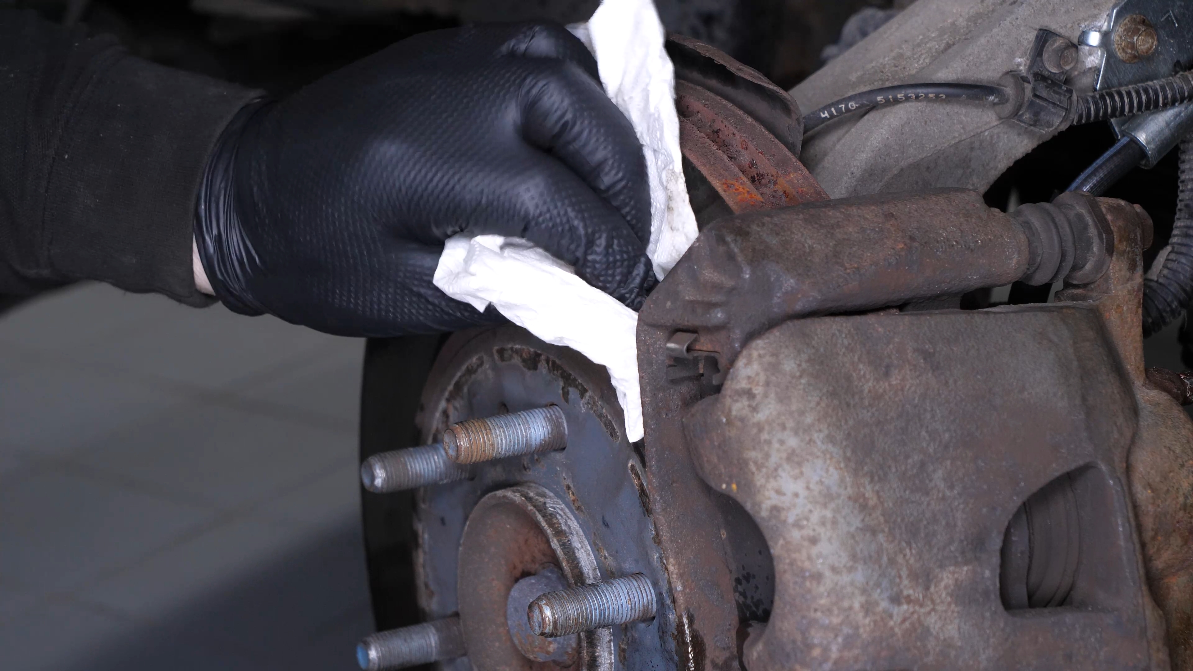 Bleed the brake fluid