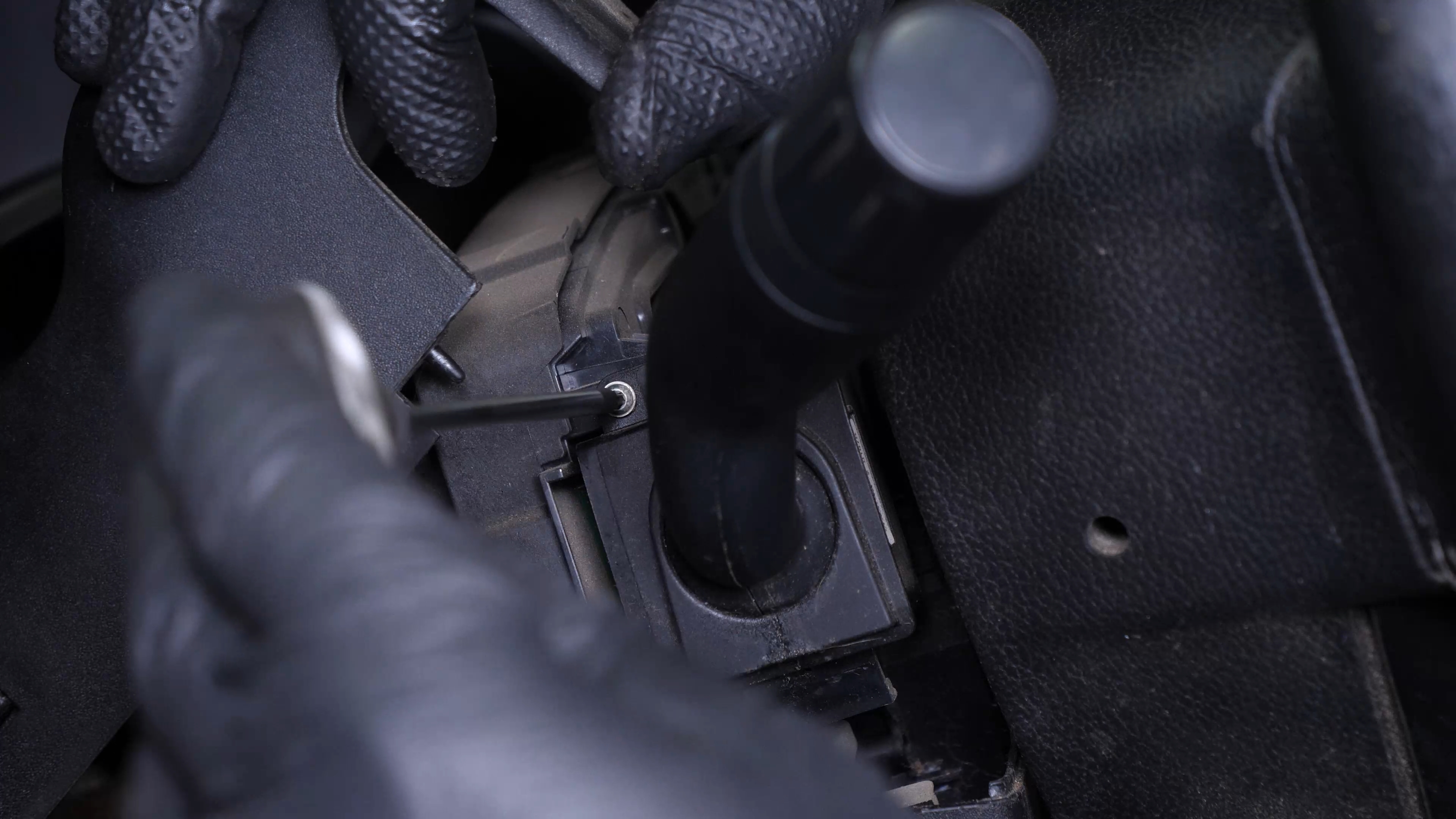 Put the turn signal switch back