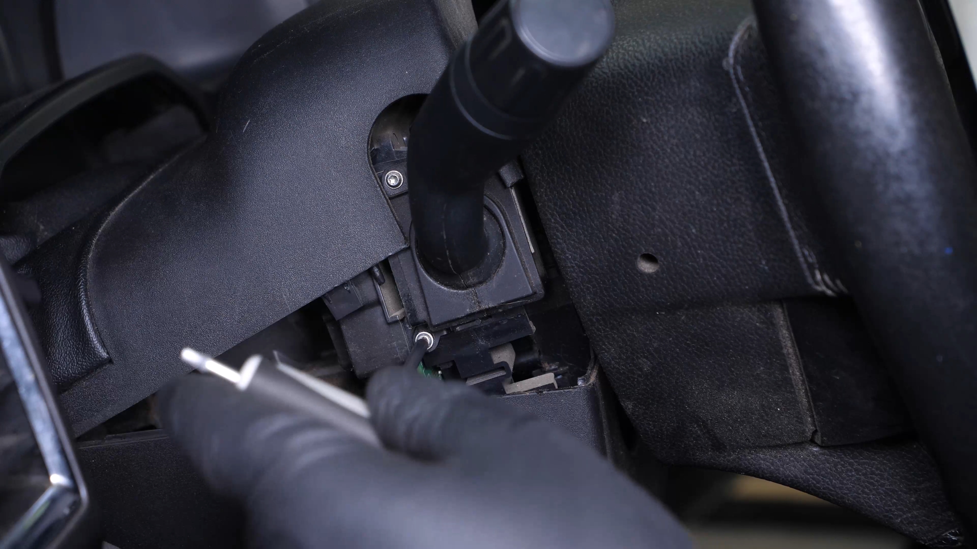 Put the turn signal switch back