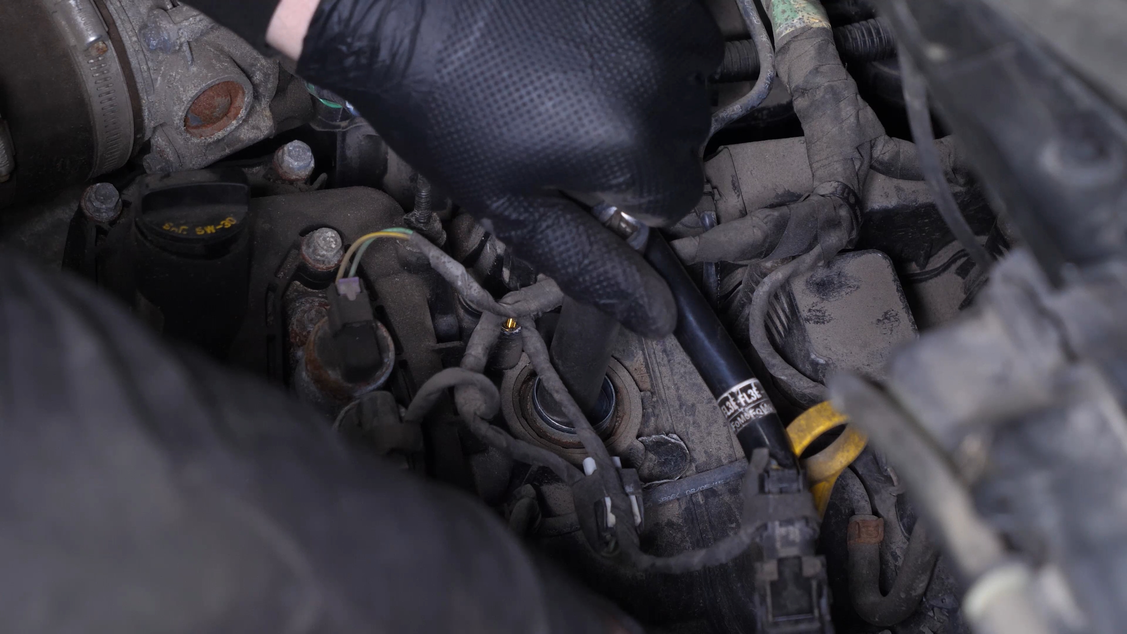 Install the new spark plugs