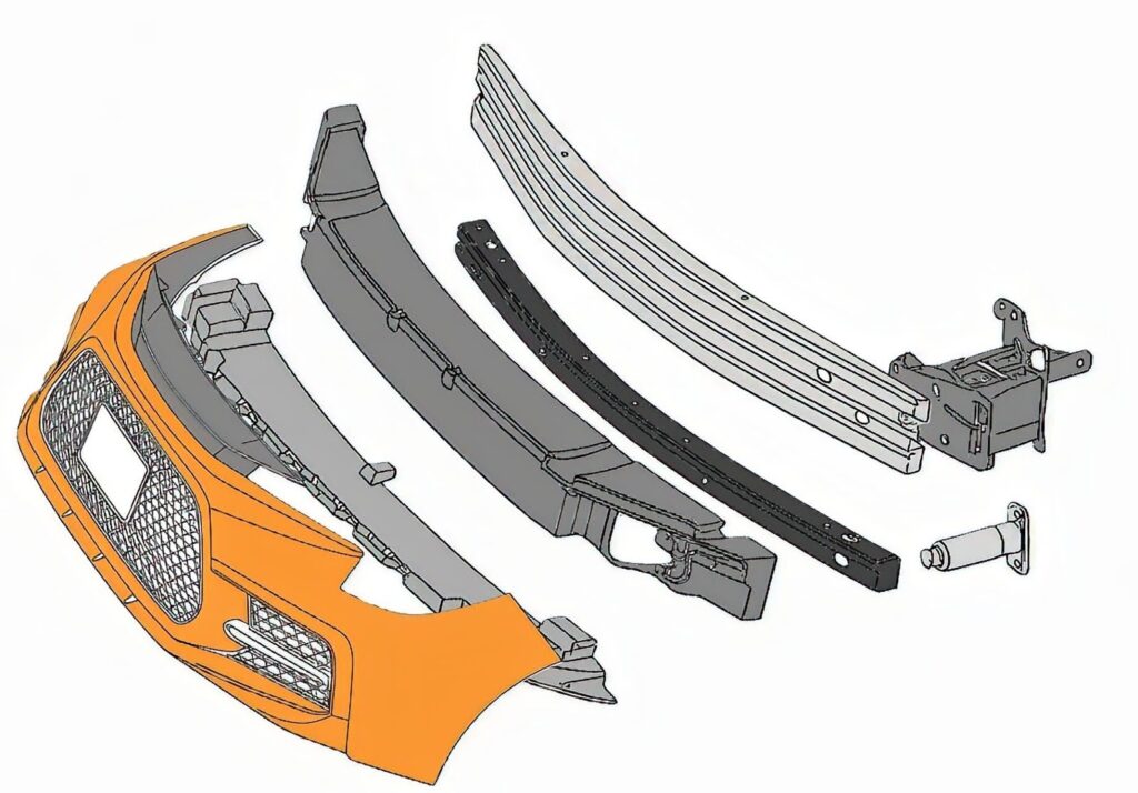 bumper reinforcement diagram