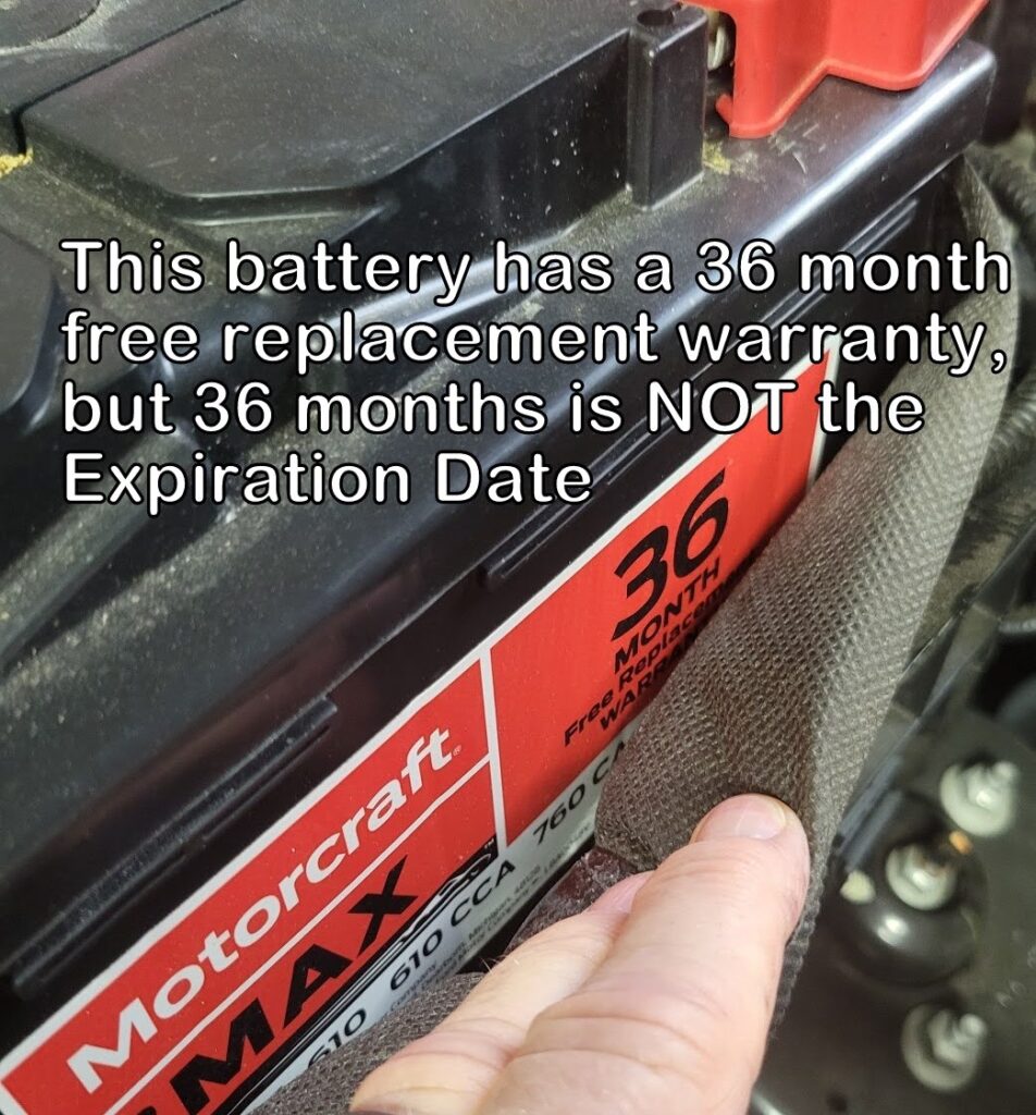 car battery sticker