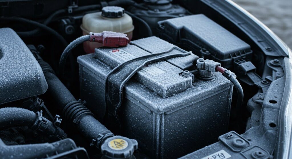 What Does a Frozen Car Battery Look Like?