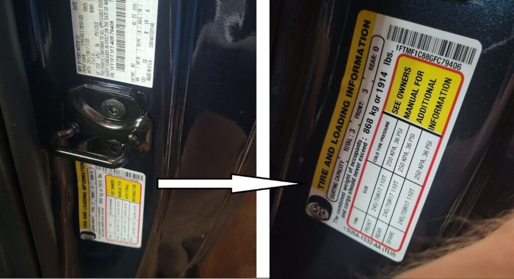 Where Is Tire Pressure Information Located in the Car?