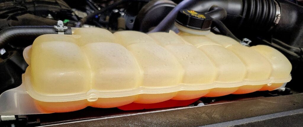 coolant reservoir surge degass tank