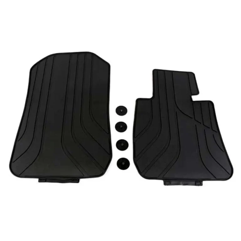 a rubber floor mat