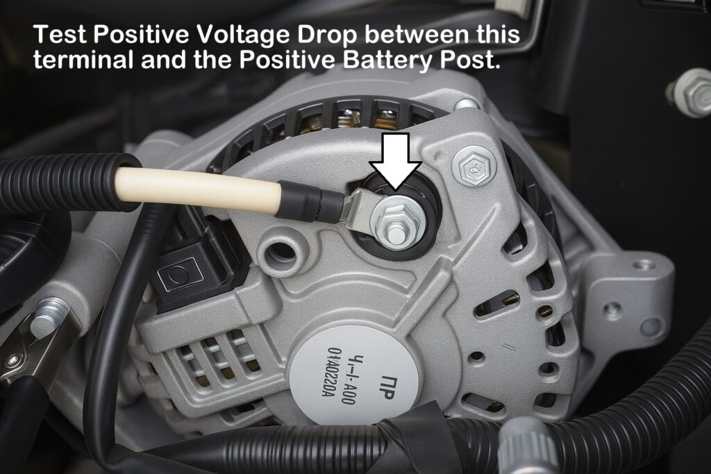 test positive voltage drop