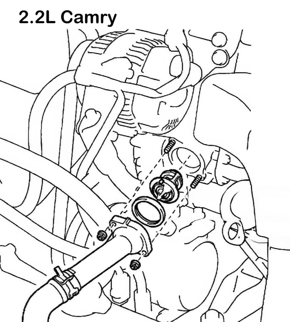 toyota camry thermostat diagram