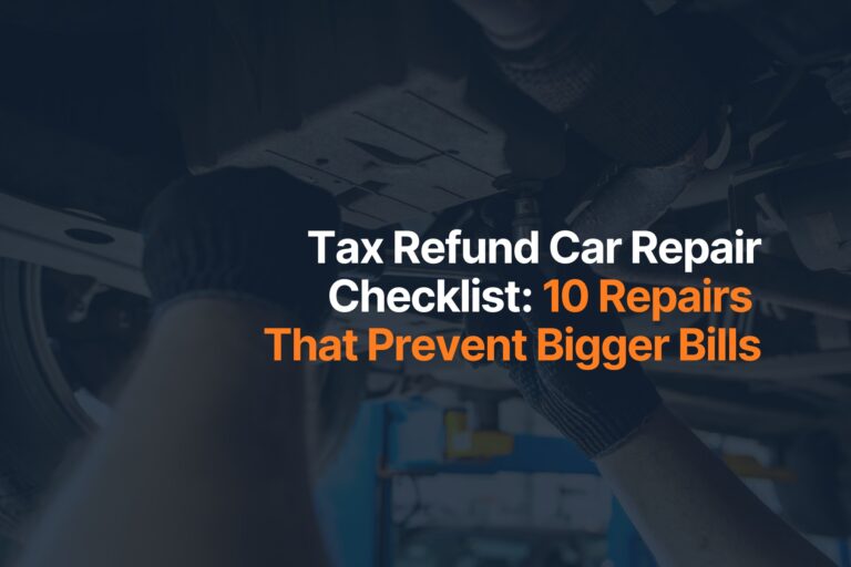 Tax Refund Car Repair Checklist