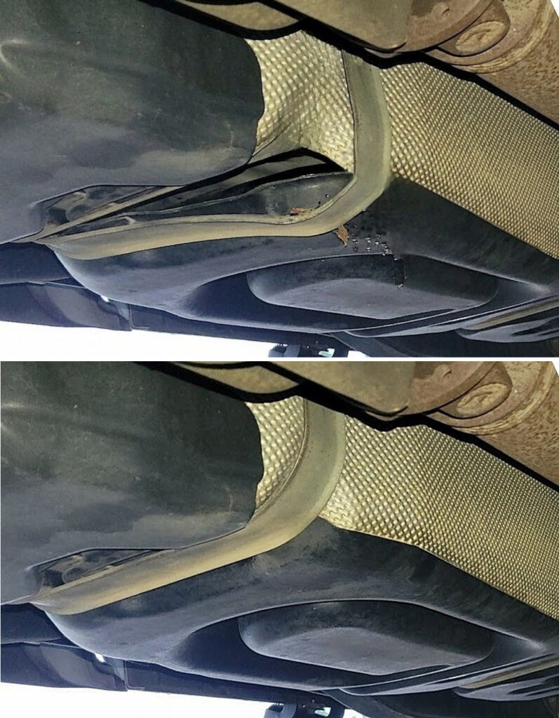 fuel tank strap underbody