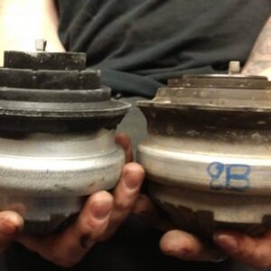 new and old engine mounts comparison