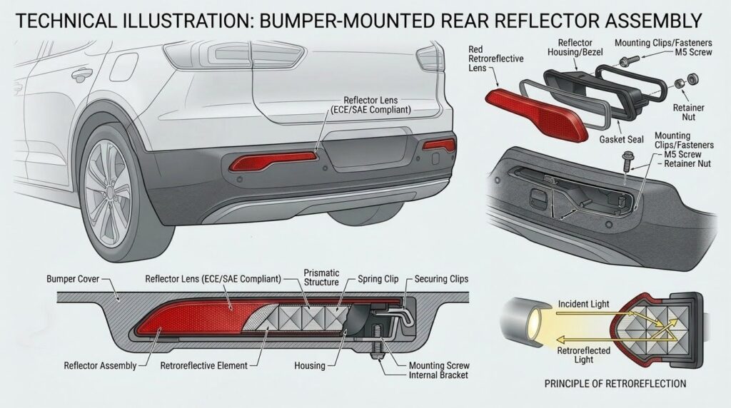 bumper reflector diagram