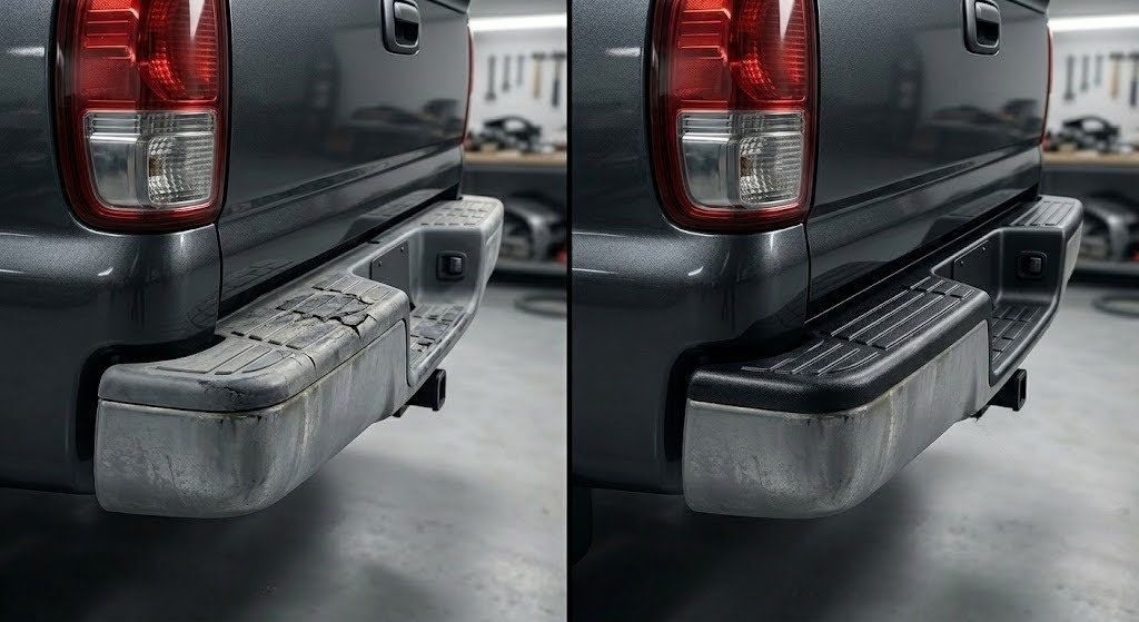 bumper step pad before after