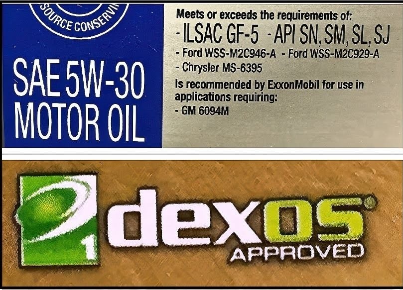 dexos oil approval vs ilsac label