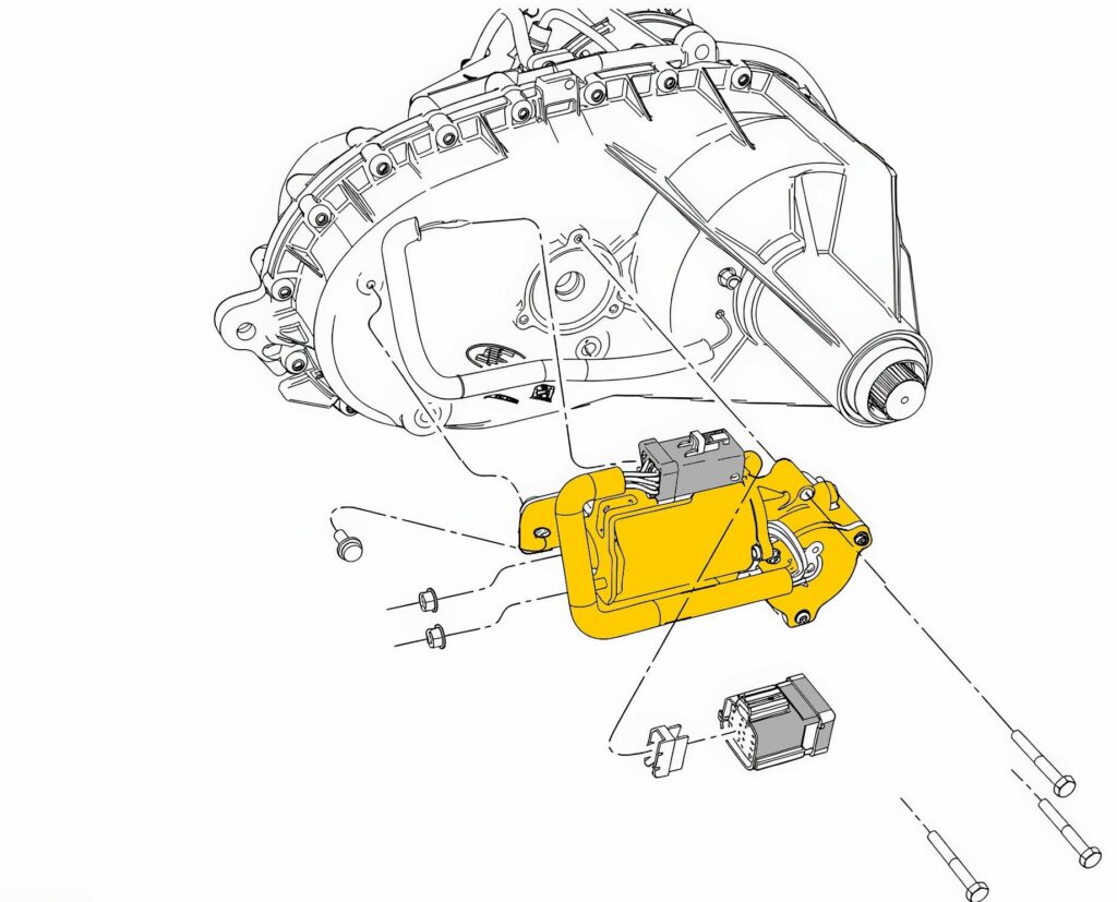 transfer case motor diagram