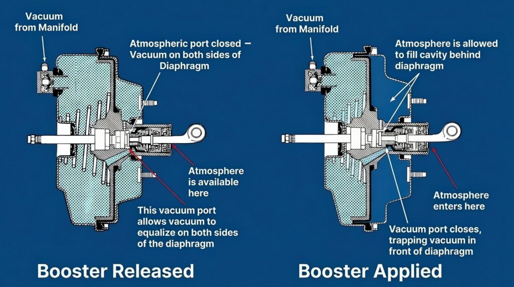 vacuum brake booster diagram
