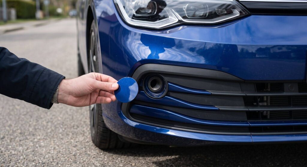 front bumper tow eye cover removal